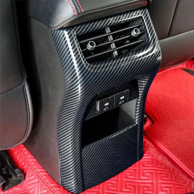 

Accessories Center Console Armrest Box Rear Air Outlet Vent Frame Cover Trim Anti Kick Plate For GWM Tank 300 2022 2023