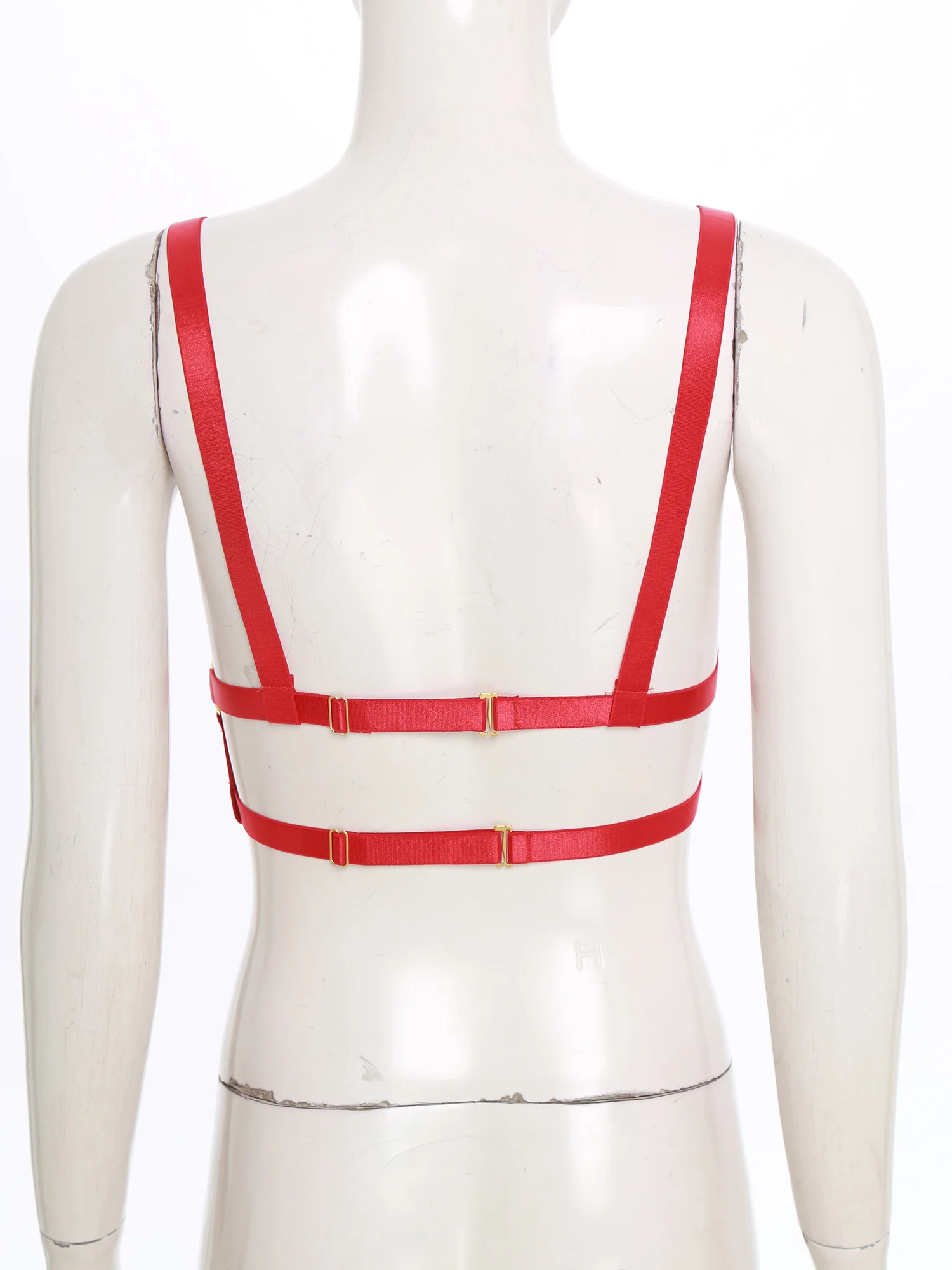 المرأة بسط الجسم مربط صدر المعادن O-حلقة سلاسل مرتبطة قطع أحزمة الجسم باستخدام مع حمّالة الصّدر كلوبوير الملحقات