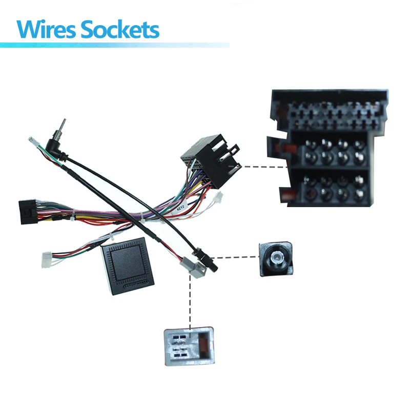 Car Radio Wire Harness Power Adapter Canbus box For JAC Sunray 2022 16pin Android Stereo Video GPS ISO Cable Connector