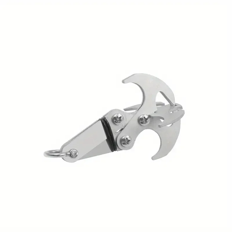 1PC Outdoor Climbing Gravity Hook Stainless Steel Survival Folding Escape Hook Climbing Heavy Claw Flying Tiger Hook