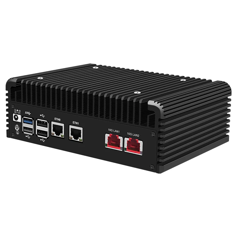جهاز جدار الحماية الجديد NAS Intel i3 N305 N100 2x/1x 10G LANs SFP + أو 2x2.5G i226-V كمبيوتر صغير NVMe 2 * كمبيوتر خادم SATA Proxmox
