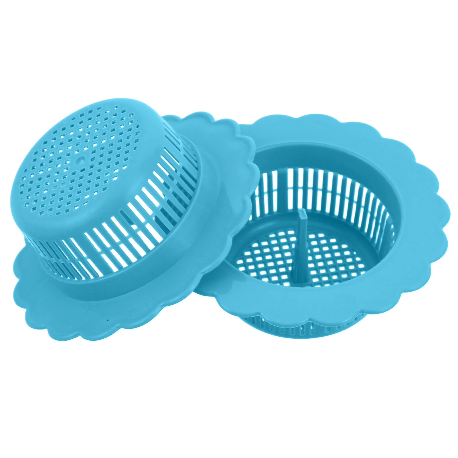 

2Pcs Sink Filter Cover Kitchen Drain Stopper Strainer Shower Hair Catcher Bathroom Debris Vegetable Food Waste Protector Plastic