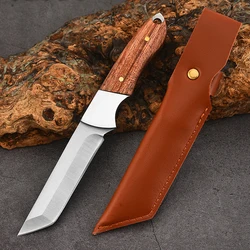 Stainless Steel Kitchen Boning Butcher Knife Cleaver Barbecue Cutting Fishing Cooking Utility Knives with Wood Handle