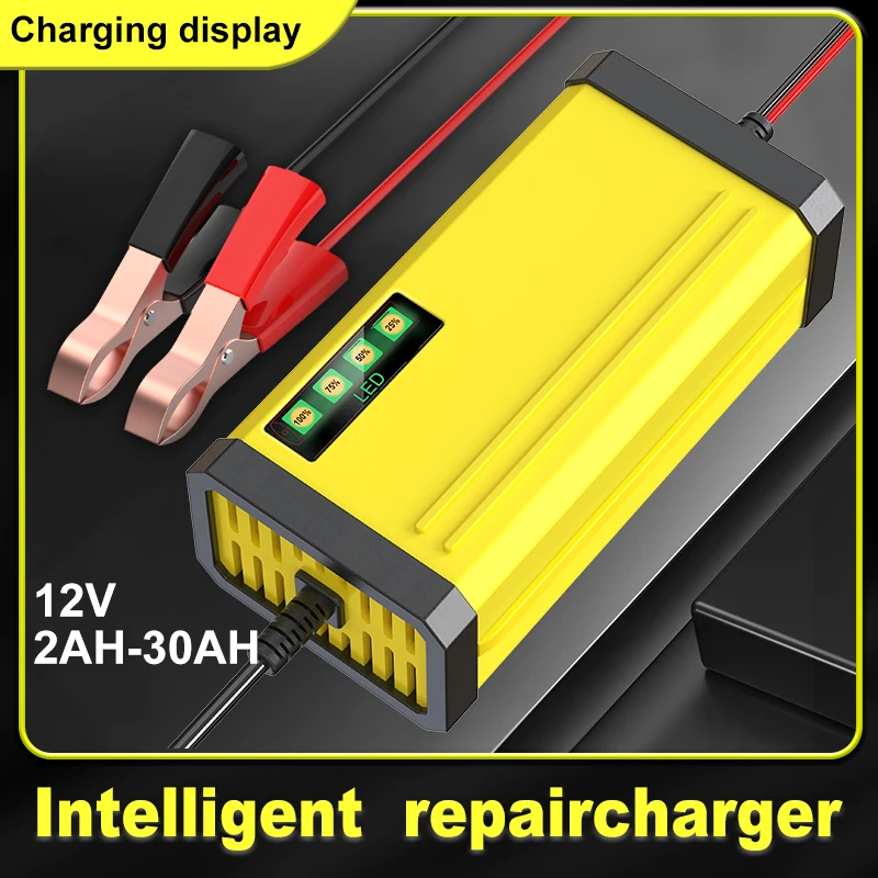 

Power Puls Repair Зарядное устройство Автомобильное зарядное устройство 12 В 2 А Светодиодный дисплей Мото Грузовик Зарядное устройство Влажная сухая свинцово-кислотная батарея