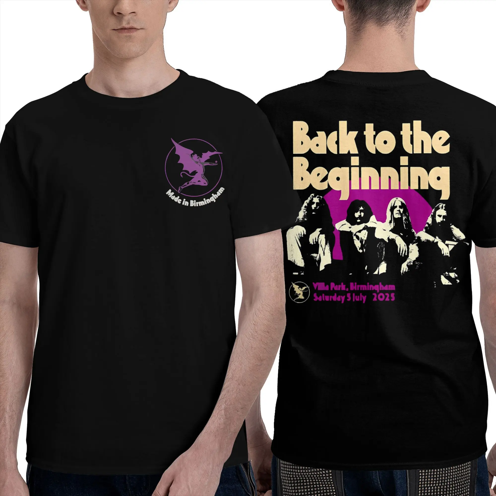 

Black Sabbaths Back To The Beginning Rock Band 2025 Men Women's T Shirt Merch Funny Tees T-Shirt 100% Cotton Adult Clothing