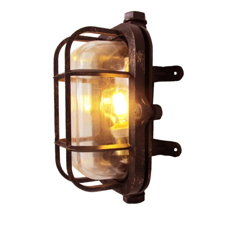 Imagem -06 - Americano Retro Industrial Criativo Wall Lamp Loft Personalidade Bar Decoração Impermeável à Prova de Explosão Iluminação ao ar Livre E27