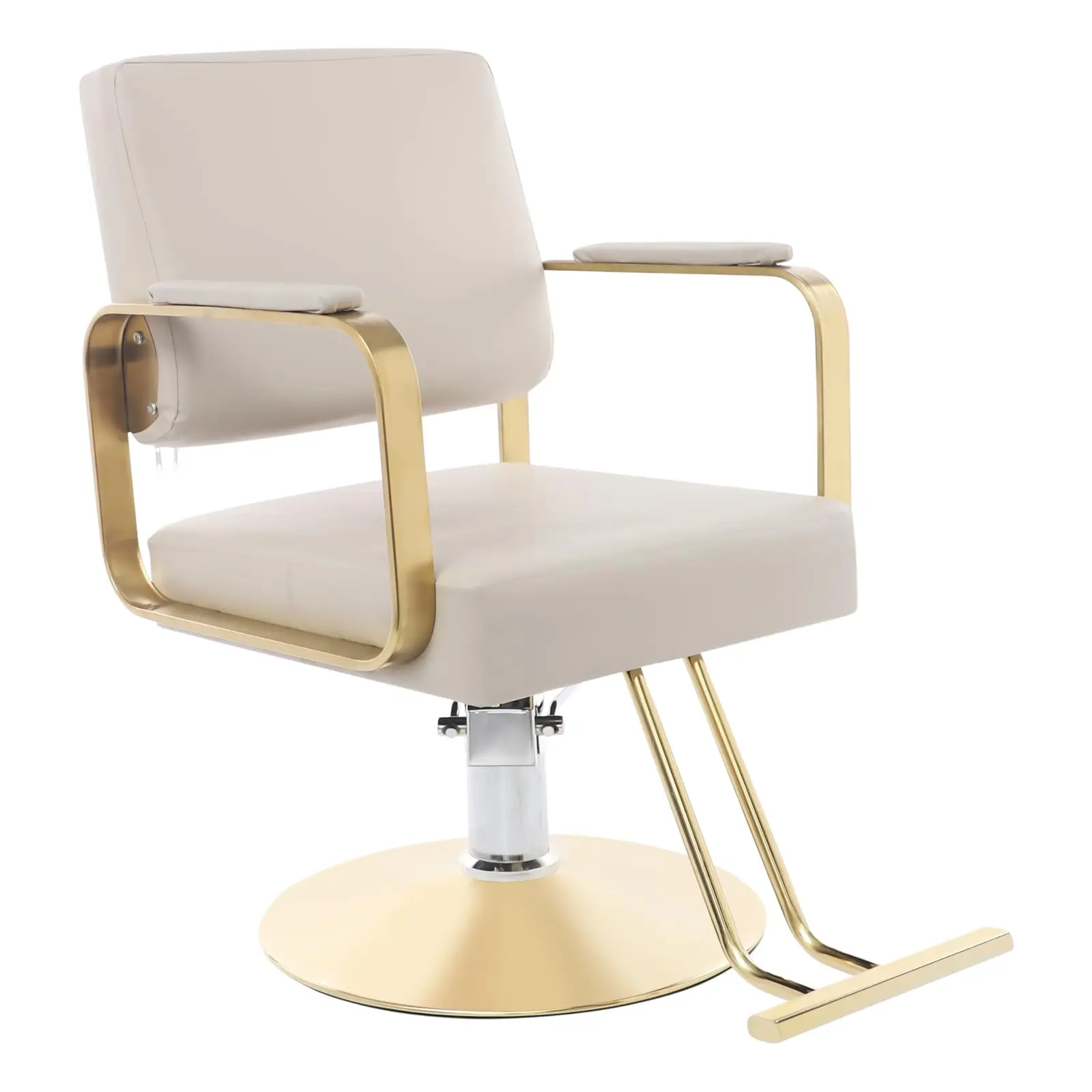Barber Salon Chair for Hair Stylist, 360° Adjustable Beauty Spa Hair Styling Salon Chair, 440lbs Multi-Function Shampoo