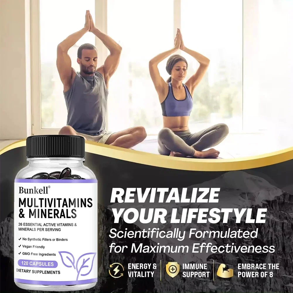 Multivitamins & Minerals - Multivitamins for Men & Women - for Immune, Hair, Skin, Nails, Digestion, Metabolism, Vision Support