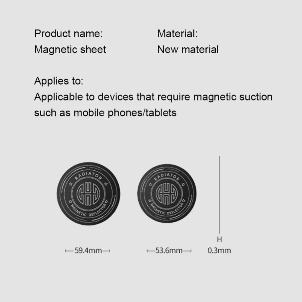 Magnetic Attraction Soaking Plate Magnetic Plate Suitable For K5/K6 Magnetic Attraction Phone Heat Sink Phone Cooler Accessories