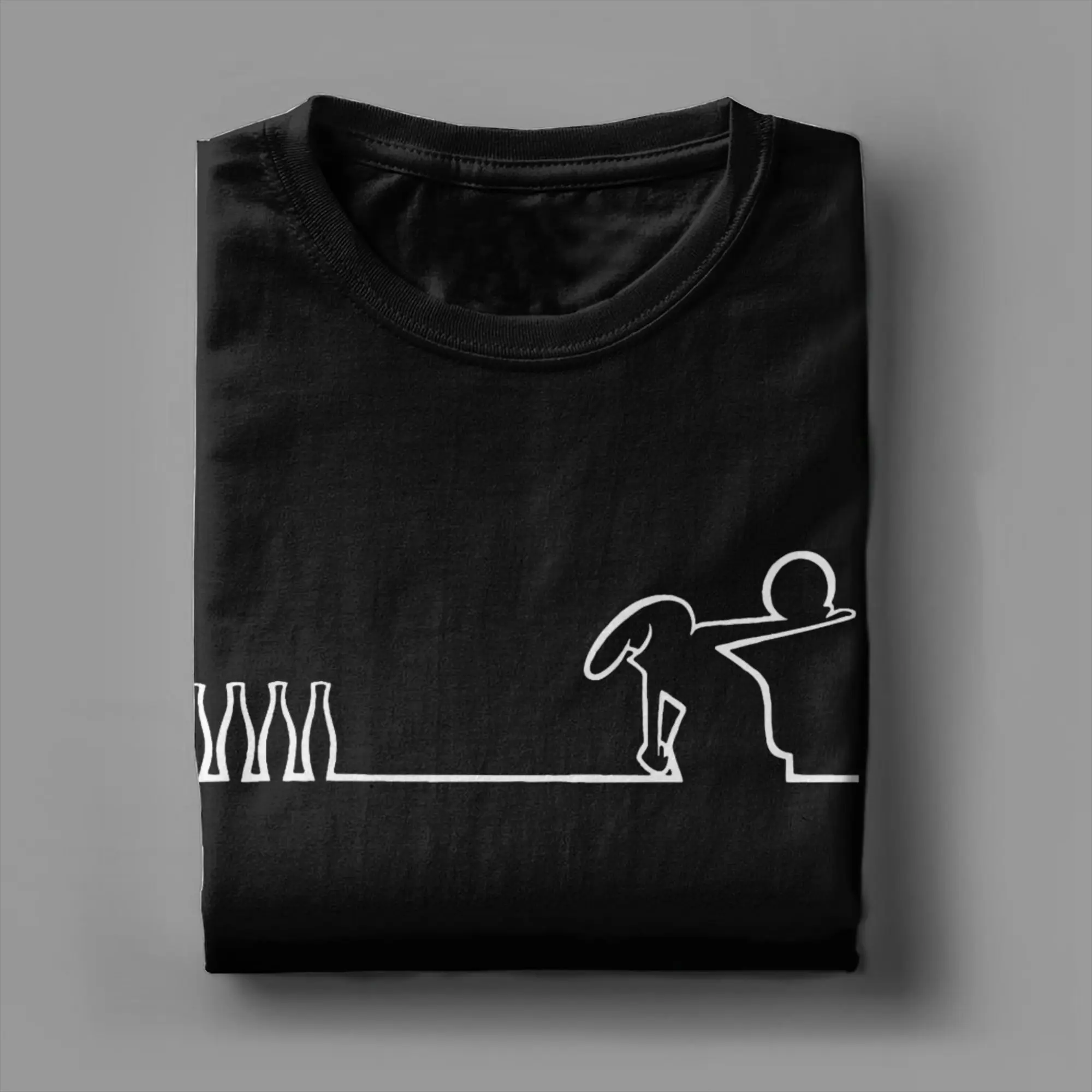 لا لينيا البولينج الرجال تي شيرت بادوم لينوس لينمان عادية تيز قصيرة الأكمام طاقم الرقبة تي شيرت 100% القطن 4XL 5XL 6XL الملابس