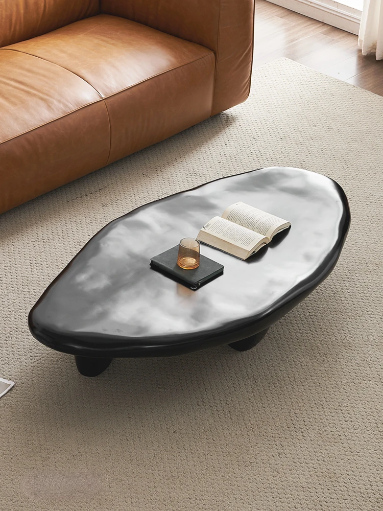 Pebble coffee table, modern minimalist and niche coffee table, personalized and creative rock board coffee table