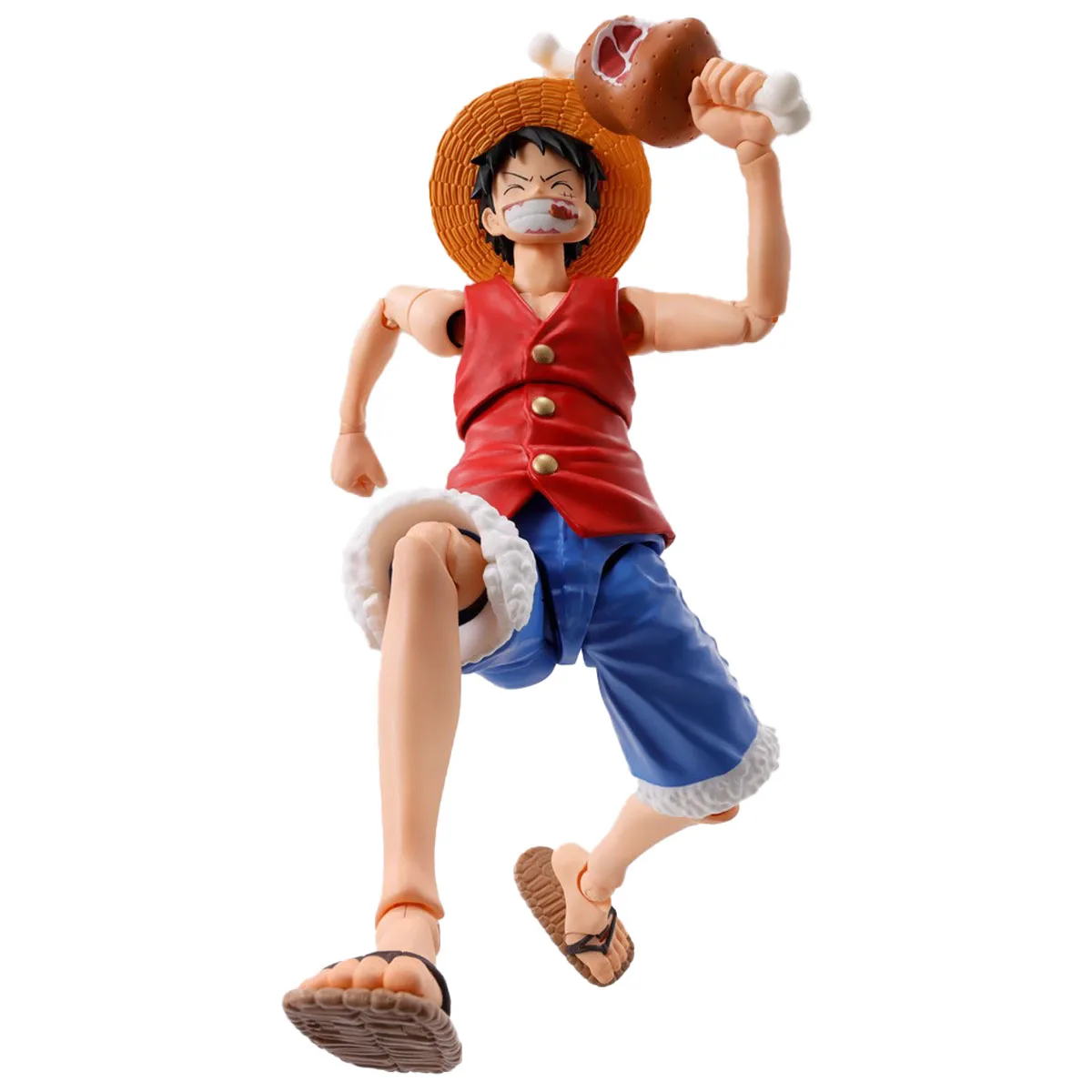 In Stock 14.5cm BANDAI SPIRITS S.H.Figuarts ONE PIECE Monkey D. Luffy Romance Dawn Anime Figure Action Figure Model Decoration