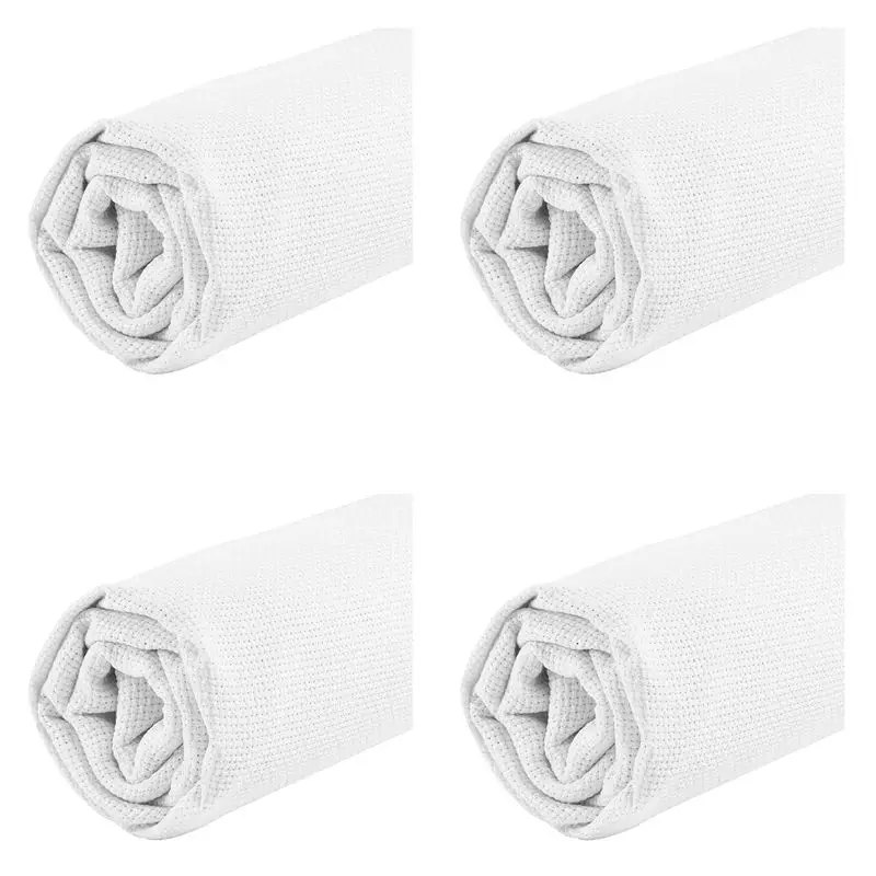 

ABUL-4Pc 59x39-дюймовая ткань для вышивки крестом, канва Аида 14 каунт, большая рулонная ткань для вышивки, запасная ткань