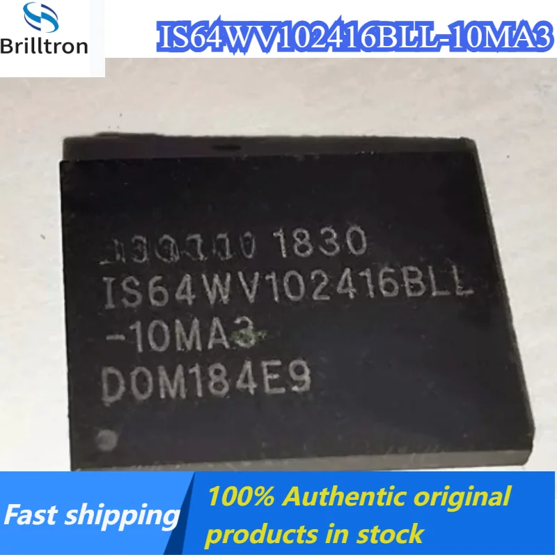 1-5PCS 100% New  IS64WV102416BLL-10MA3 IS64WV102416BLL BGA48  Brand New Original Stock , Fast Shipping.