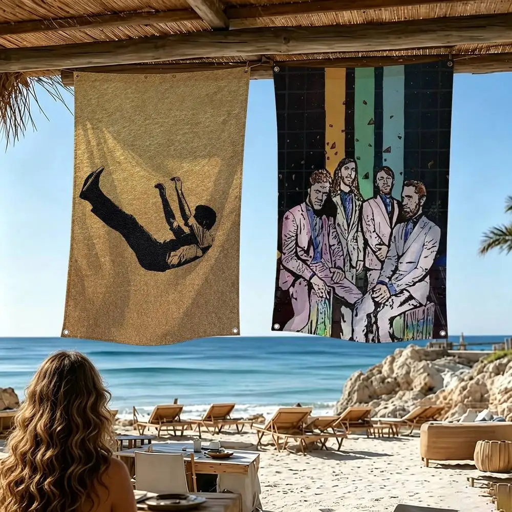 Rock I-Imagine Dragons Band  Flag Suitable For Party Club Outdoor Interior Wall Decoration Banner Fans Gift