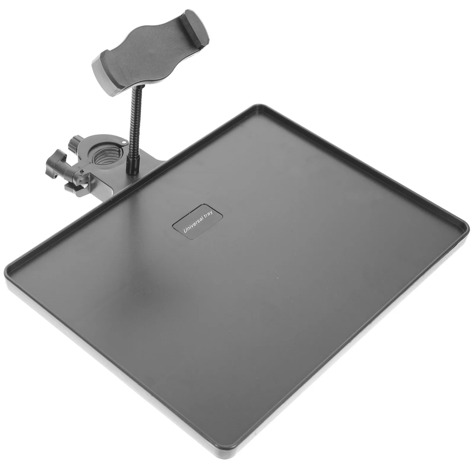 Microphone Stand Tray Holder Clamp-On Design For Live Streaming Compatible With Most Mic Stands Rust Resistant Durable