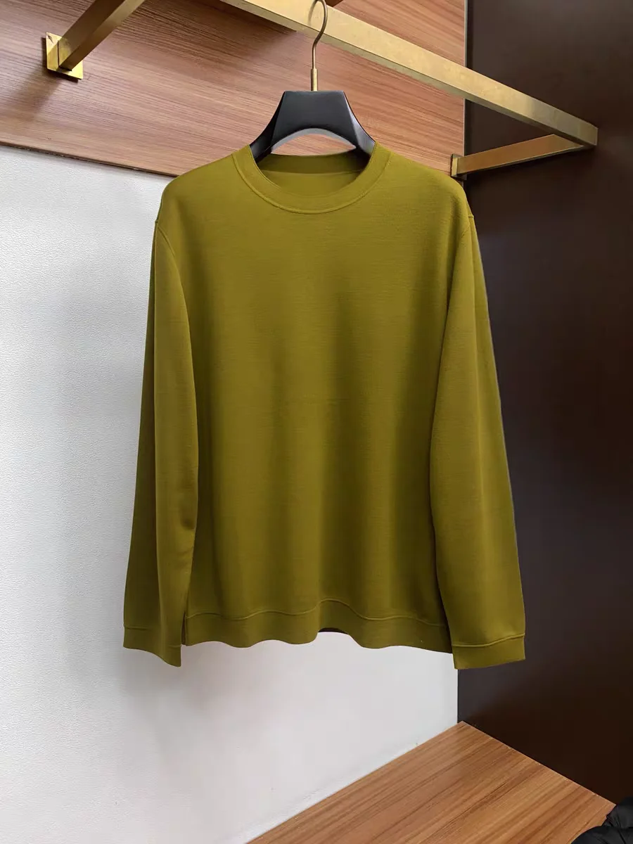 

Italian Vintage High-End Men's round Ne Long Sve Sweatirt Casual Boting irt Comfortable Loose Fit ly Men