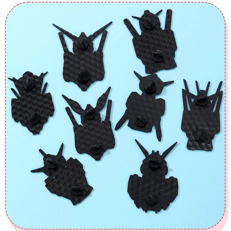QHOT Mobile Suit Gundam Enamel Pins Cartoon Creative Alloy Brooch Personalized Interesting Accessories Fashion Simple Bags Badge