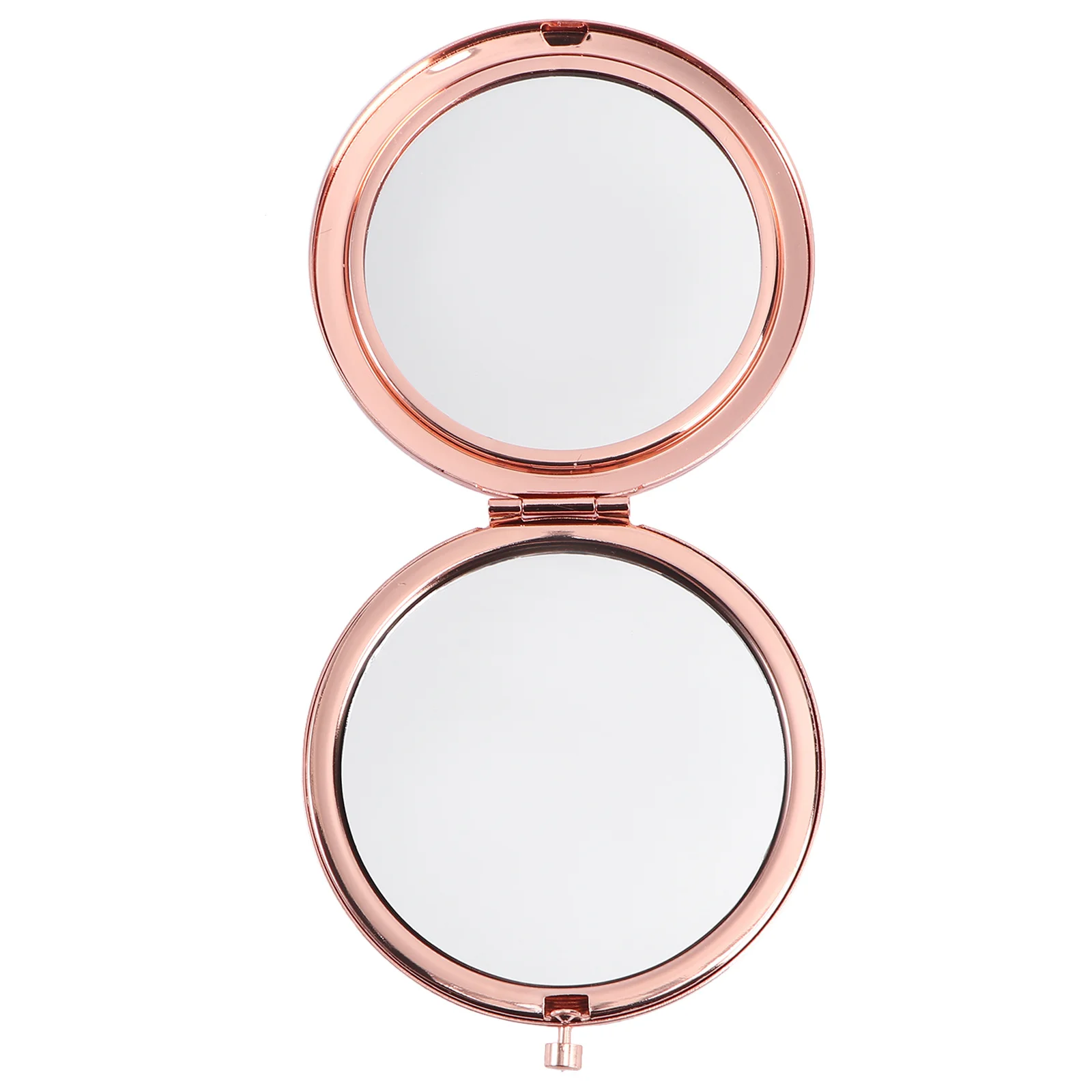 1Pcs Portable Round Folding Makeup Mirror Travel Metal Vanity Mirror Diamond Tool for Women Tool