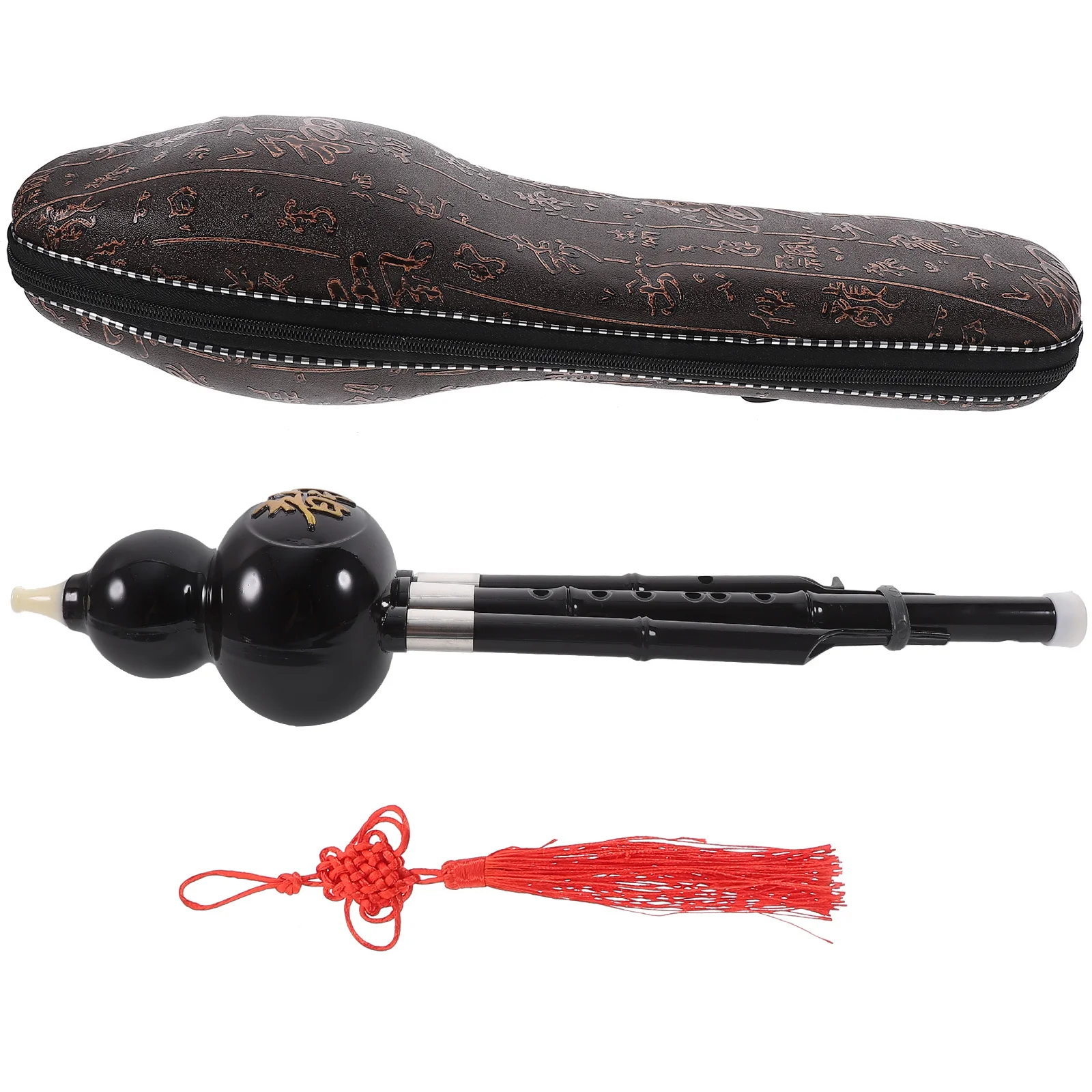 

1 Set Premium Seven-Hole C Key Hulusi Cucurbit Flute For Beginners Adults Chinese Traditional Wind Instrument Ethnic Style