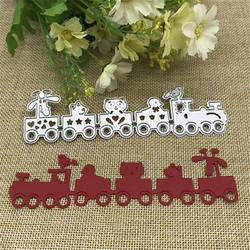 Animal train background craft Frame card dies metal die decoration for scrapbook punching card cutting DIY process edge cutting