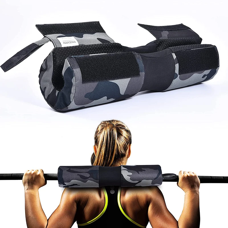 Almohadilla de hombro para sentadillas, mancuerna de empuje de cadera, cubierta de espuma, equipo de bolsa suave para entrenamiento de levantamiento de pesas, equipo de Fitness para gimnasio para hombres y mujeres