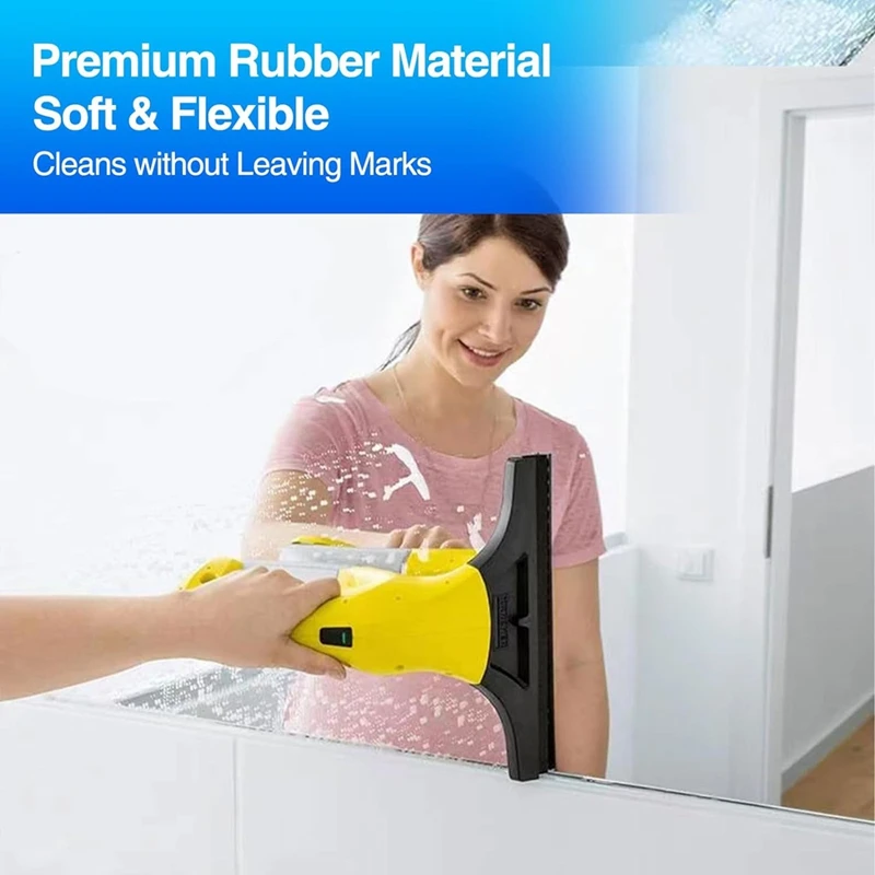 قطع غيار مكنسة كهربائية لكارشر ، أغطية ممسحة ميكروفايبر ، ممسحة شفاه مطاطية ، مكنسة كهربائية للنافذة ، WV1 ، WV2 ، WV5