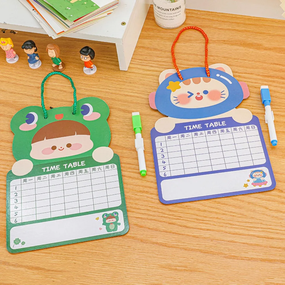 With Pen Cartoon Kids Whiteboard Two-sided Cardboard Cartoon Dry Wipe Cardboard Animal Erasable Double-sided Drawing Board