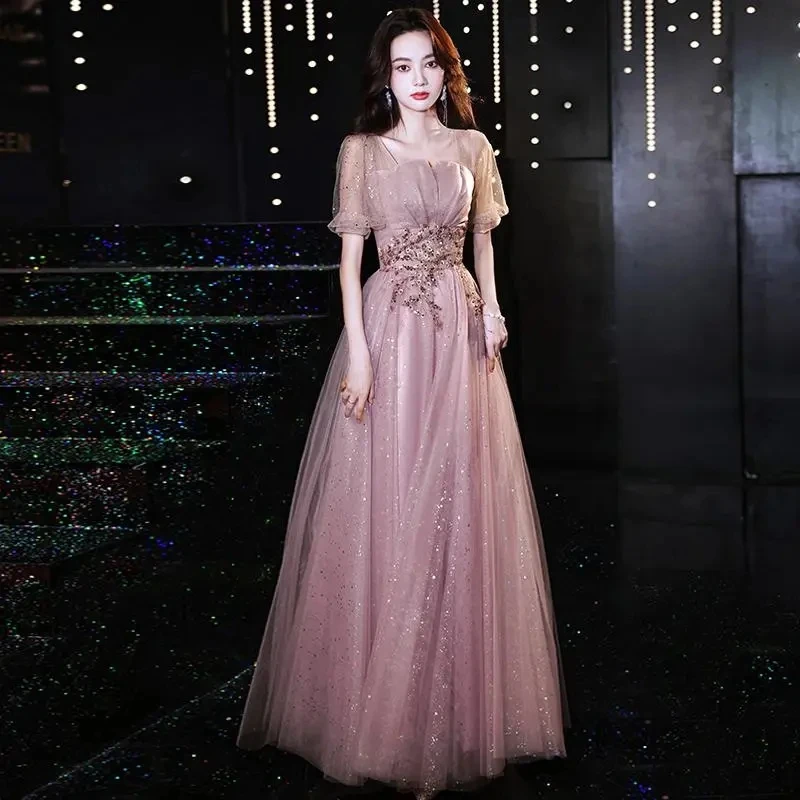 Embroidered Bridesmaid Dress Lace Long 2022 New Summer High-End Temperament Performance Evening Dress Female Dresses Solid Color - AliExpress 200000345 Embroidered Bridesmaid Dress Lace Long 2022 New Summer High-End Temperament Performance Evening Dress Female Dresses Solid Color - AliExpress 200000345