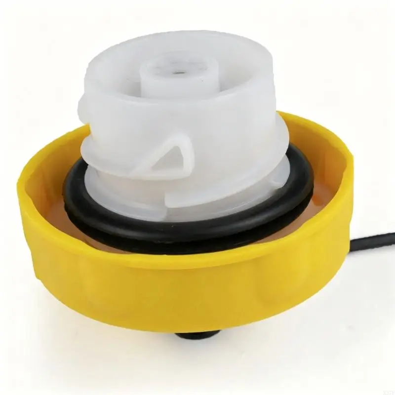 Inner Cap Replacement with Tether, ABS Round Filler Cap for 2007-2019 Vehicles, 8 Diameter, 1 Pack X37F