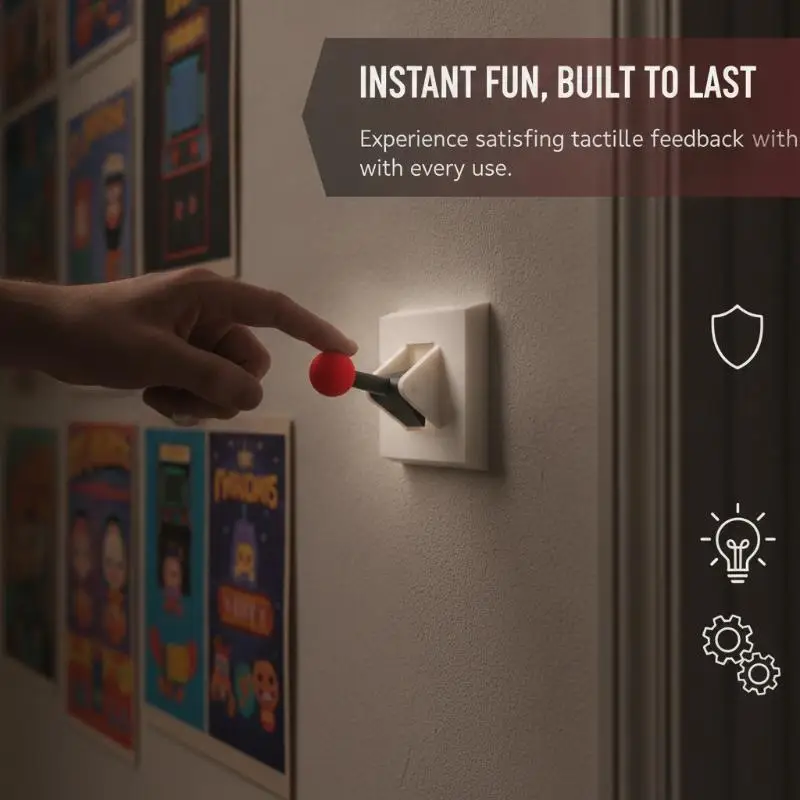 3D Printed Cute Light Switch Cover Switch Plate Lever Protector Novelty Wall Ornament For Home Office Lamp Switch Decor Supplies
