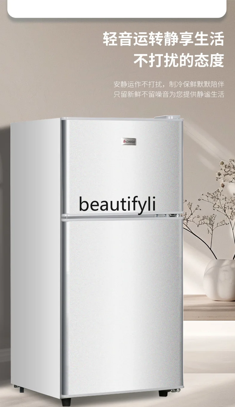 

Refrigerator Mini Frozen Refrigerated Double Door Household Dormitory Rental Room Small Refrigerator