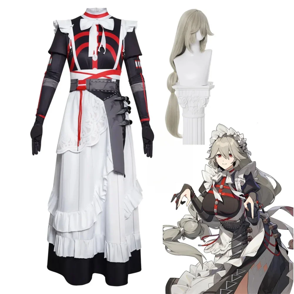 Alexandrina Sebastiane Cosplay Costume Zzz Zenless Zone Zero Alexandrina Sebastiane Cos Women Maid Outfit Halloween Costumes