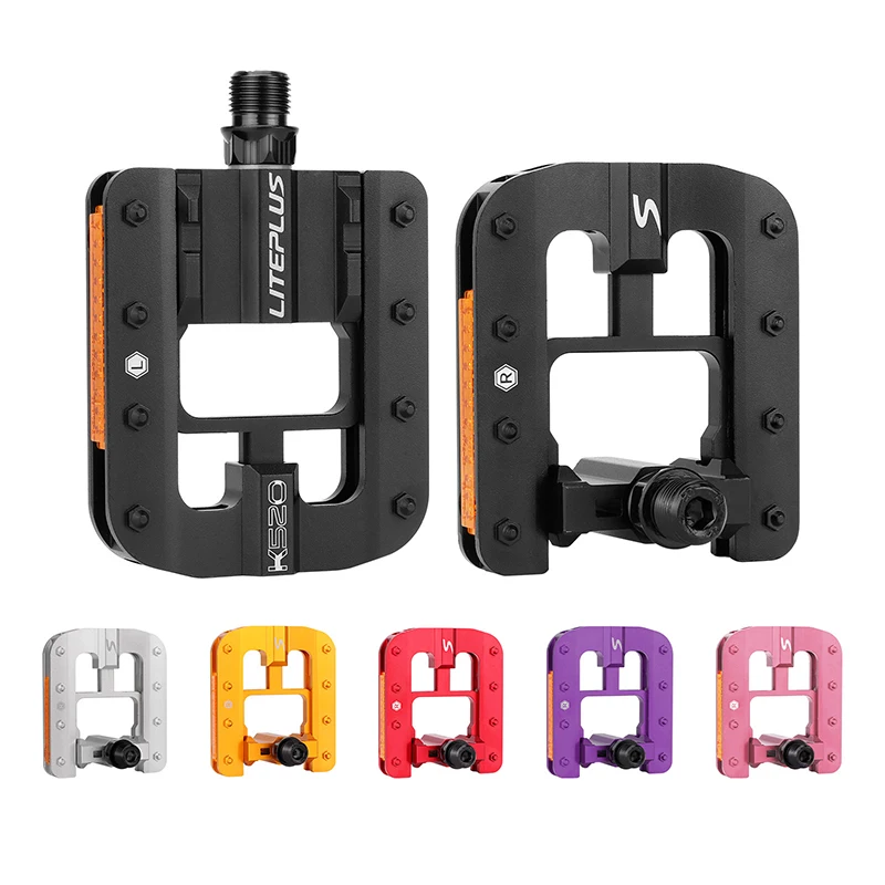 

Складная велосипедная педаль из алюминиевого сплава, 9/16 дюйма, подшипник DU, складная велосипедная педаль, платформа 90x79 мм