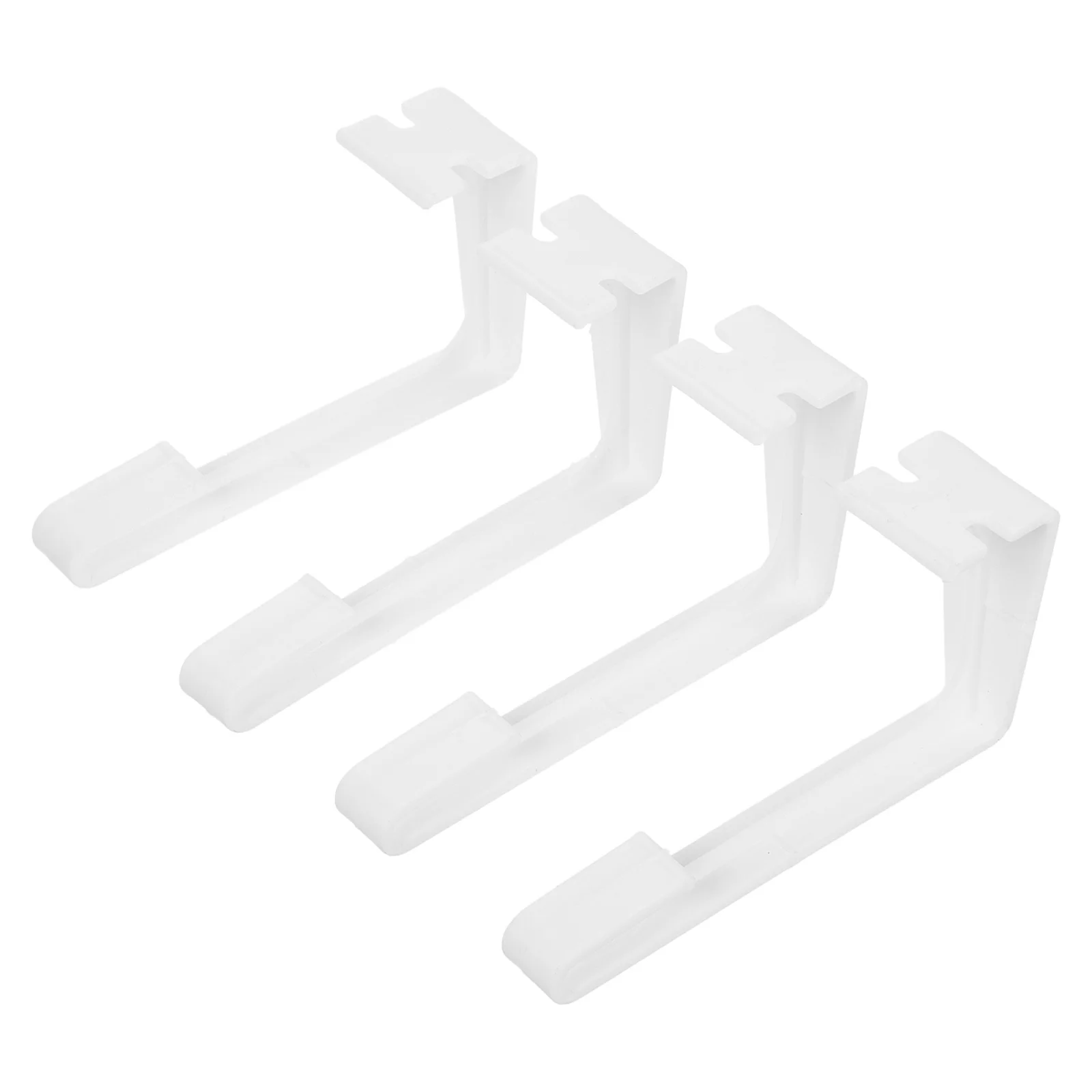 

4Pcs Rv Interior Curtain Clips White Hold Downs for Camper Windows Stable Hardware No Install Tools Required Package Included