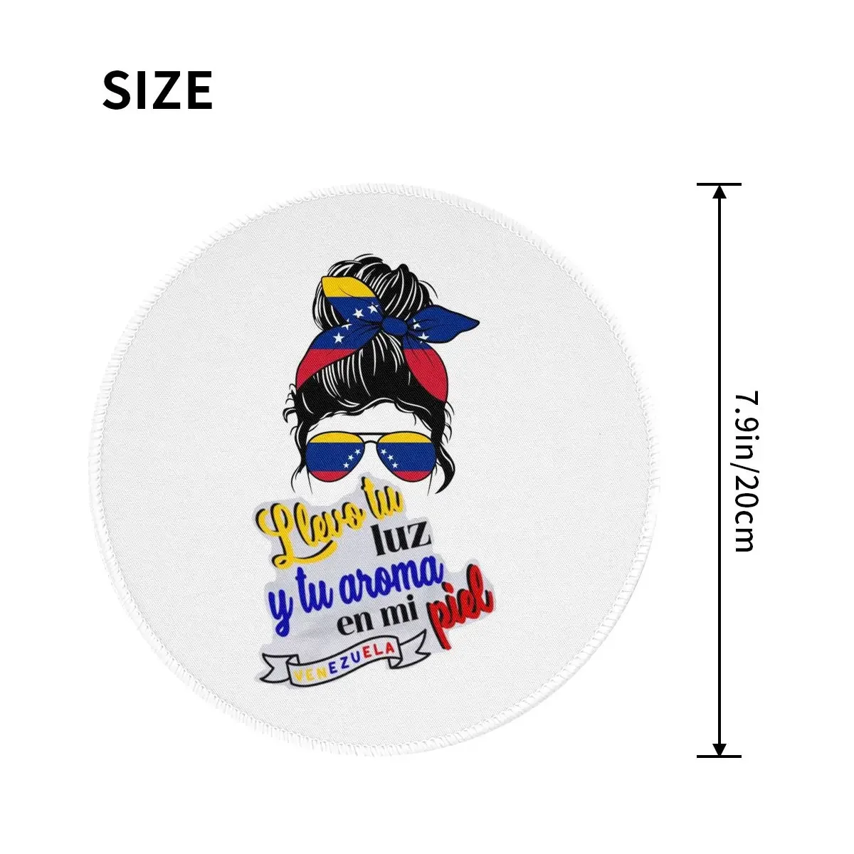 Arepas Venezuela Round Mouse Pad Computer Keyboard Mouse Mat Gamer PC Desk Mat Office Accessories Table Mats