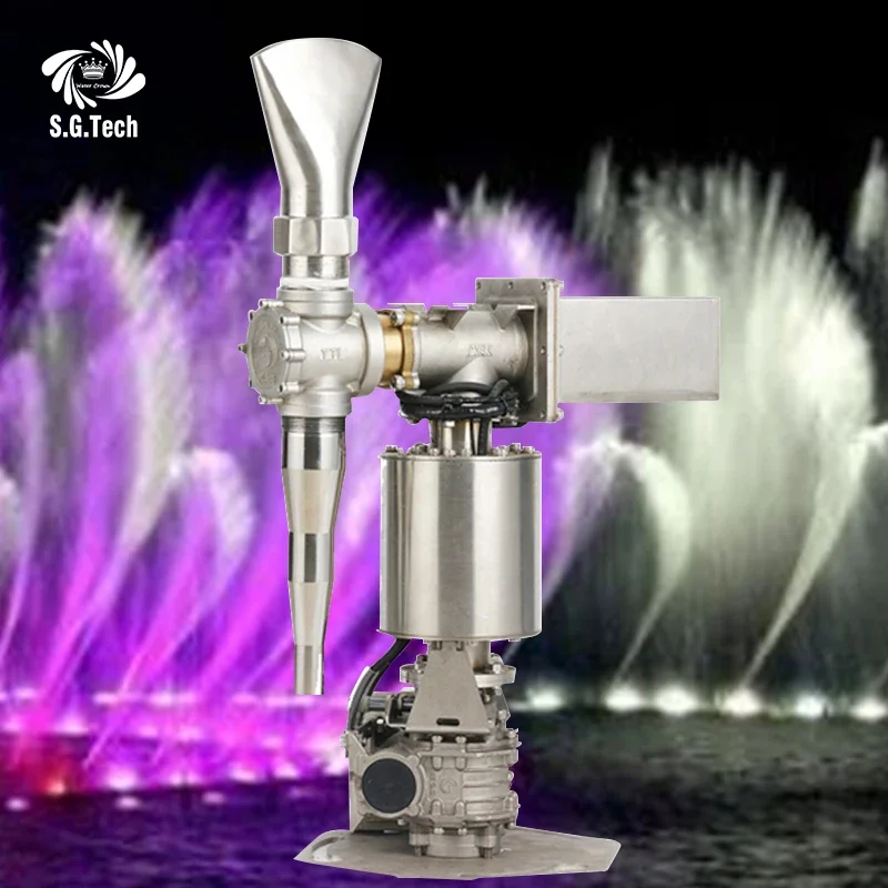 Wholesale Stainless Steel Water Spray Nozzle Digital Swing Fountain Accessories 3D High Pressure Jet Fountain Rotating Nozzle