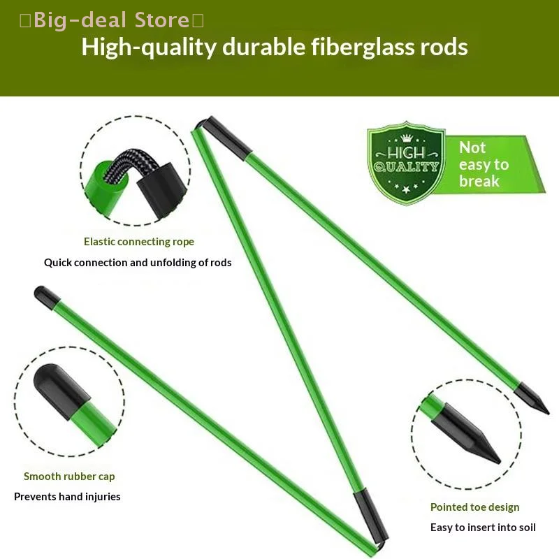 【M】Golf Alignment Sticks 2 Sets Alignment Practice Rods Collapsible 7 Colors Golf Alignment Sticks Golf Swing Training Tools