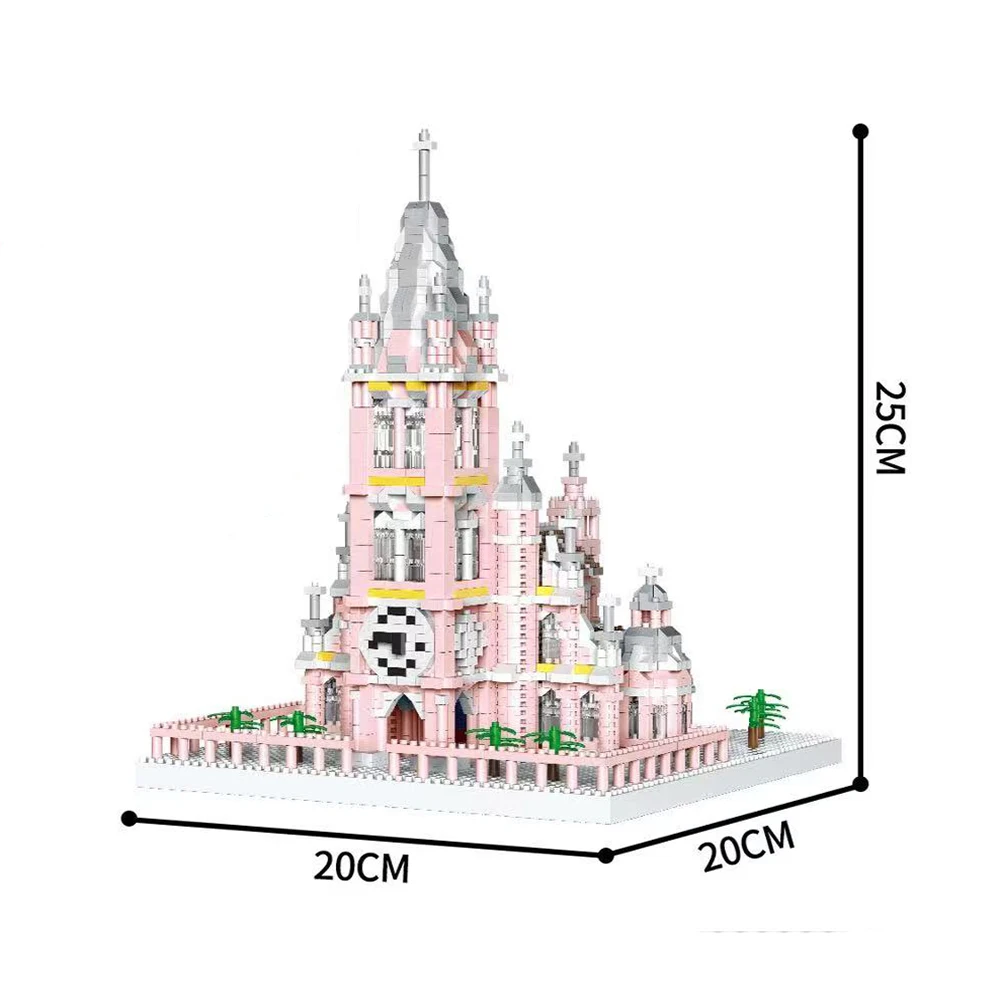 MOC World Capitol City Construction White House Micro Building Blocks US Architecture Bricks Assemble Adult Toys Children Gifts