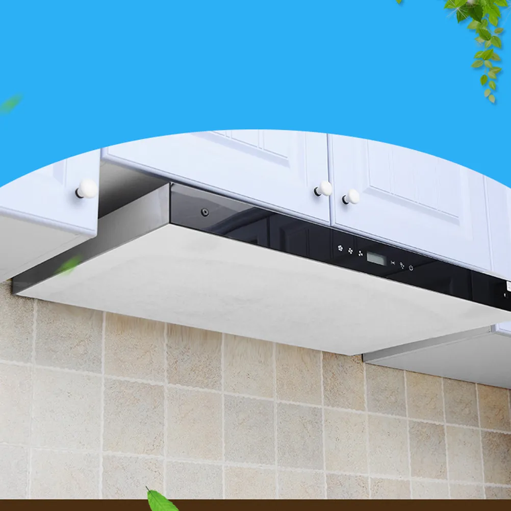 3Pcs Anti Oil Filters Kitchen Absorbing Paper Flame Retardant Non-Woven Fabric for Cooker Hood Extractor Grease Range Hood