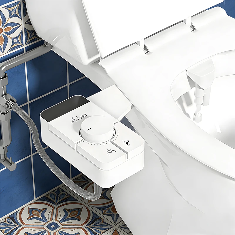 

Dual nozzle Non-Electric Ultra-Slim Buttocks cleaning Bidet Nozzle Self-cleaning Adjustable Water Pressure Feminine Wash Device