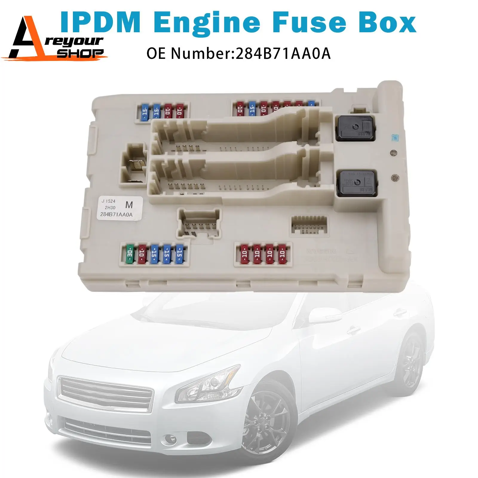 

Areyourshop IPDM Engine Fuse Box 284B71AA0A for Nissan Maxima 2.5L 3.5L 2009 2010 2011 2012 2013 2014