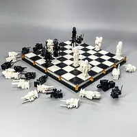 In Stock MOC76392 Film Wizard Chess MagicGame Building Blocks Knight Role Final Challenge Interactive Play Bricks Toys Kid Gifts