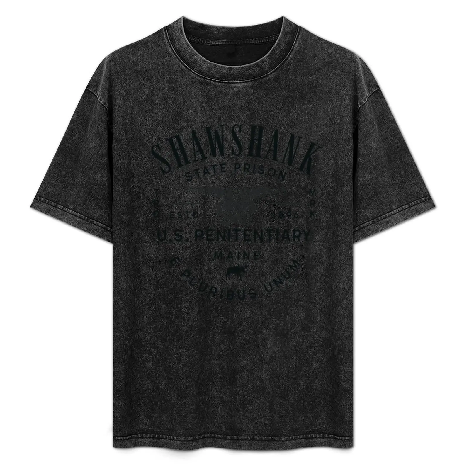 

Shawshank State Prison T-Shirt Basic Solid Color Short Sleeve Cotton Top