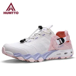 HUMTTO Summer Women Shoes Luxury Designer Ladies Women's Sports Shoes Black Casual Flats Sneakers for Woman Breathable Trainers