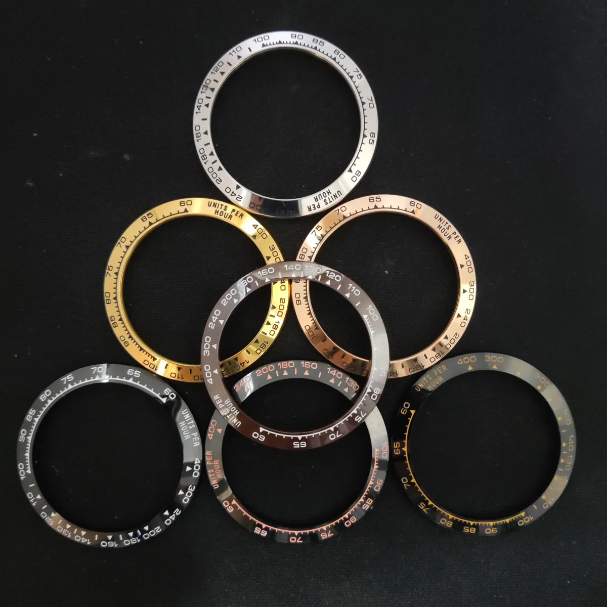 Vk63 cassa cronometro orologio al quarzo Sloped lunetta in ceramica inserto 38.5*30.5mm o 39.3 * mm * 31.5mm per parti di orologi vk63 (senza luminoso)