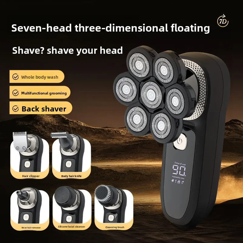 

Мужской многофункциональный станок для бритья «все в одном» с семи лезвиями и плавающим лезвием