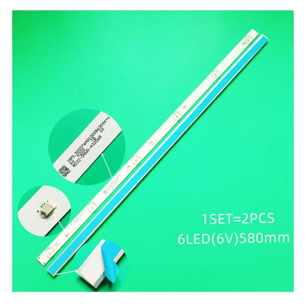 

LED TV backlight strip for Supra S TV LC32T410WL, MS-L1343 V2 CY 2*6 _ 3030 _ 300ma_36v LED TV panels, JL.D32061330-081AS-M line