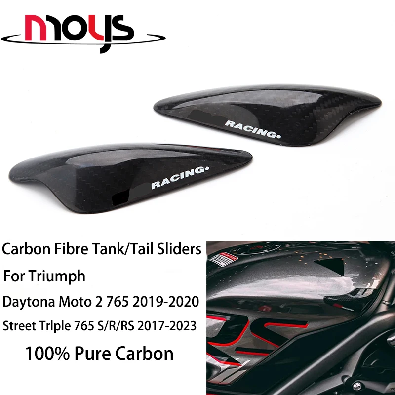 100% pure 3K carbon fiber suitable for Triumph Daytona Moto2 765/Street Triple 765 SR RS 2017-2023 carbon fiber fuel tank/tail s