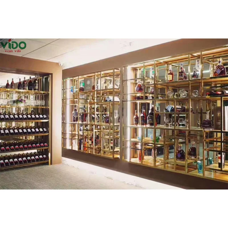 [Customized]whiskey wine cabinet wine rack standing type yageli led acrylic wall mounted wine racks 4 ft le